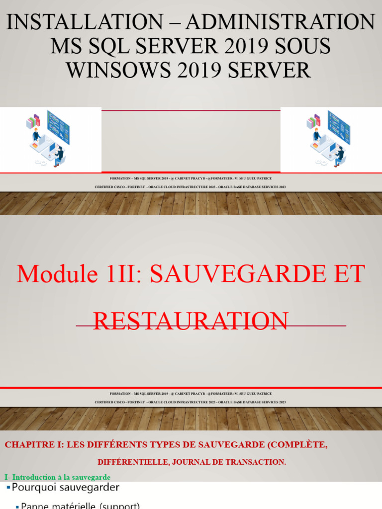 Formation MS SQL Server 2019 | PDF | Oracle Corporation | Sql
