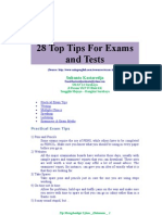 28 Top Tips For Exams and Tests