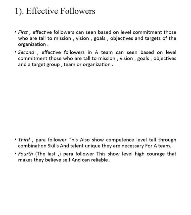 1) Effective Followers | PDF | Career & Growth
