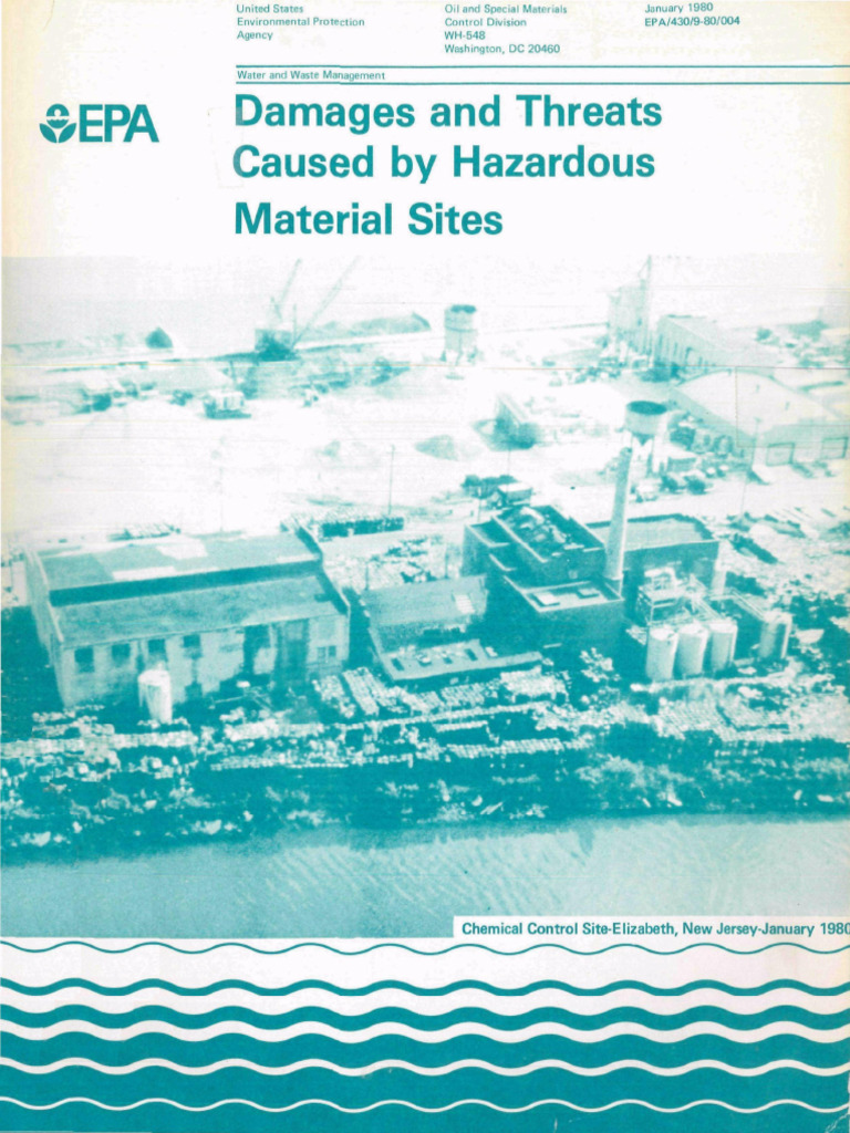 Damage and Threats Caused by Hazardous Material Sites 1980 91012IHL | PDF