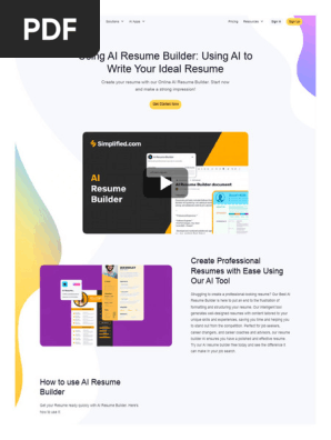 AI-Powered Resume Builder by Simplified: Stand Out from the Crowd