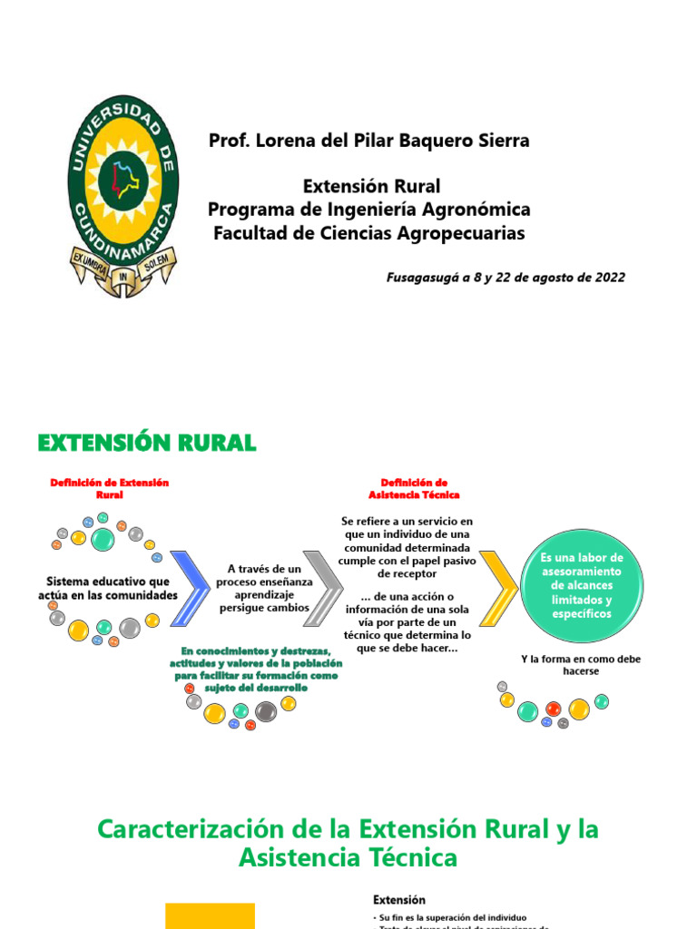 Antecedentes e Historicidad de La Extensión Rural | PDF | Agricultura ...