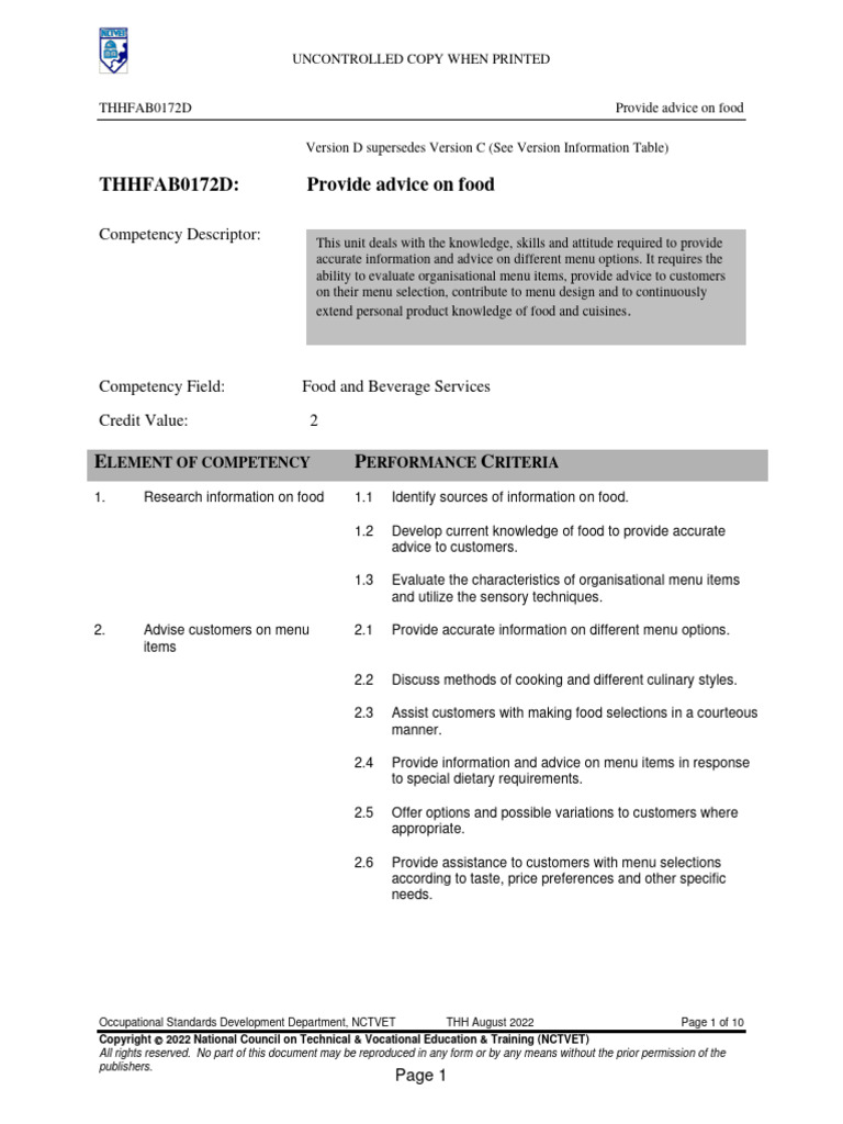 Food Advice and Menu Development Guide | PDF | Menu | Foodservice