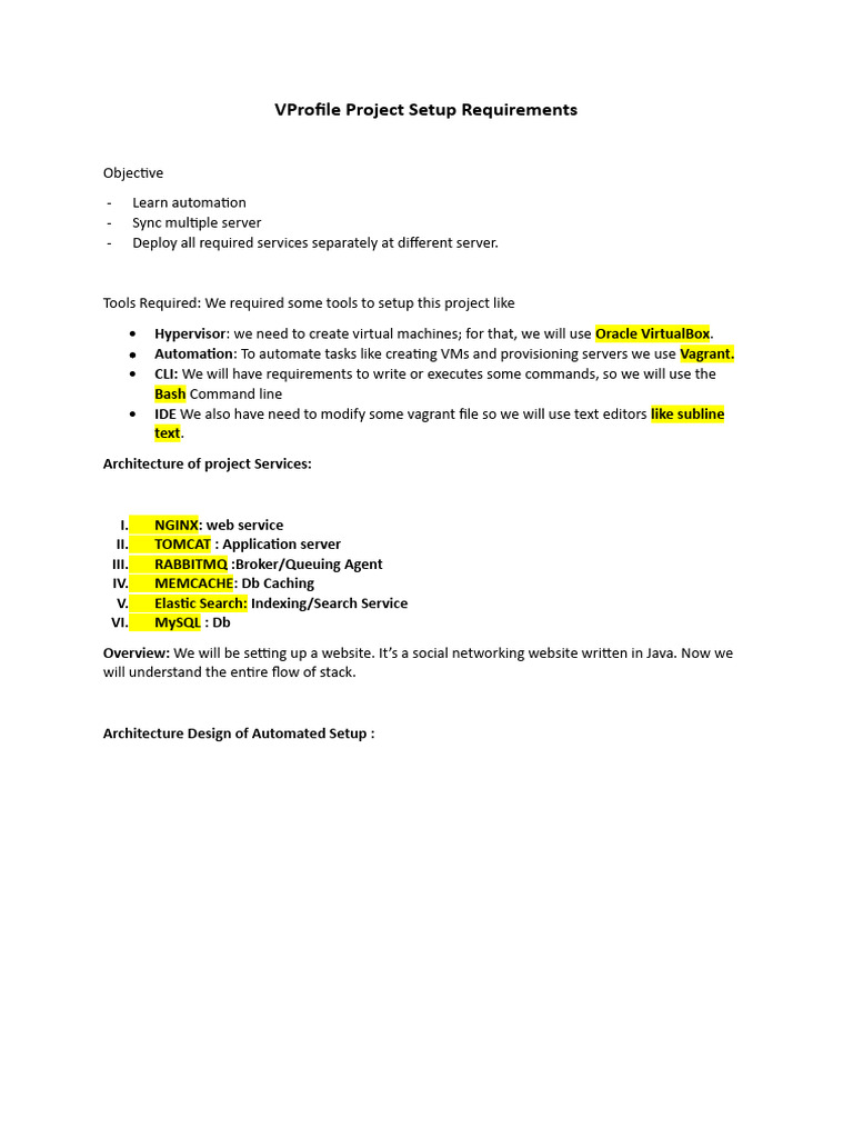 Vprofile Project Setup and Testing | PDF
