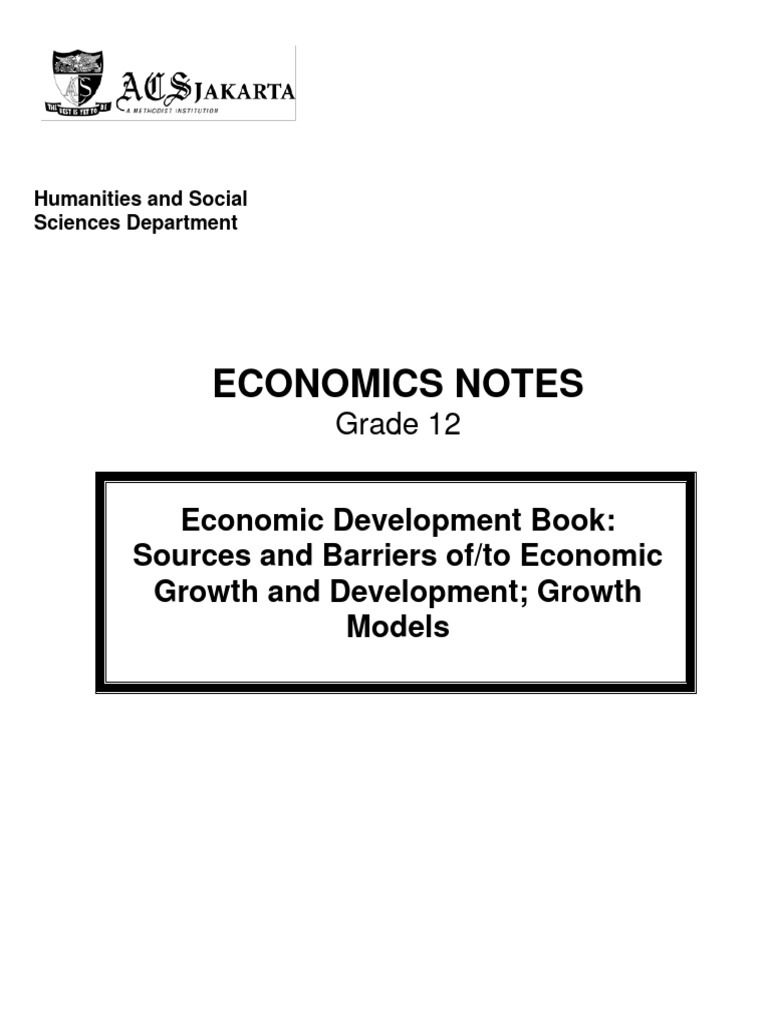 Book 5 Development Economics | PDF | Gross Domestic Product | Economic ...