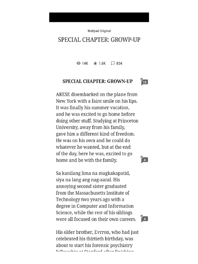Special Chapter Grown-Up | PDF