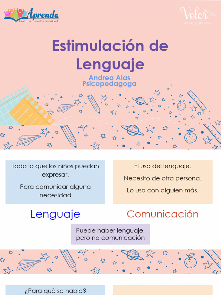 Estimulación del Lenguaje Infantil | PDF | Juguetes | Aquisición de idioma