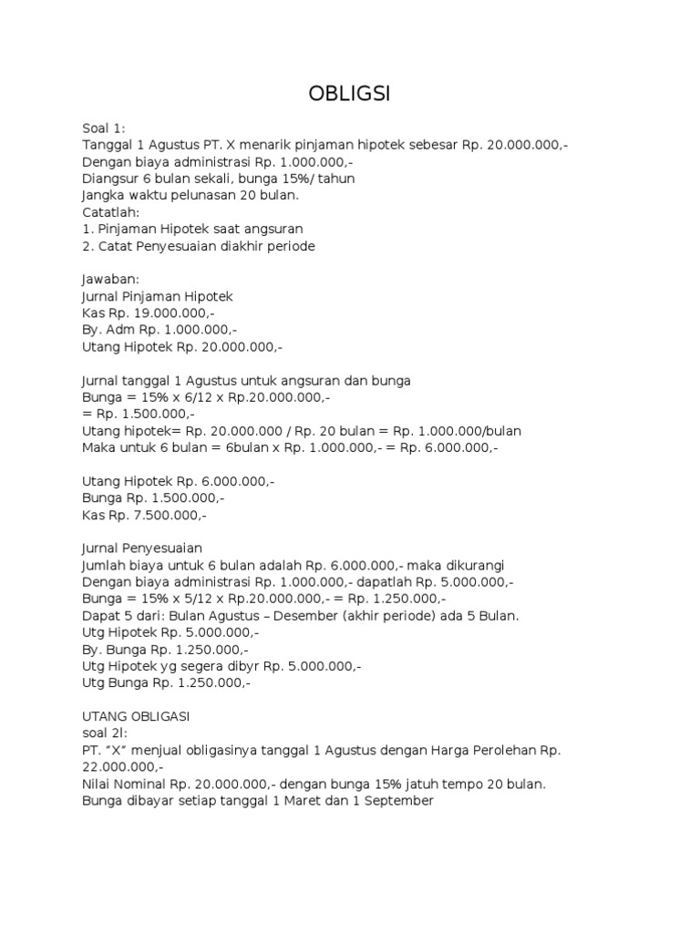 Soal Obligsi 2