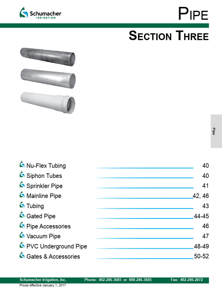 03 Pipe Pdf Pipe Fluid Conveyance Manufactured Goods