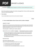 Quebec Driver's Abstract Application | PDF | Quebec | Mail
