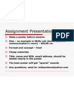 Assignment Presentation Skills