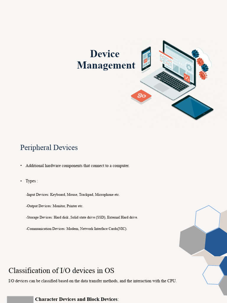 Understanding Device Management in OS | PDF | Input/Output | Computer ...
