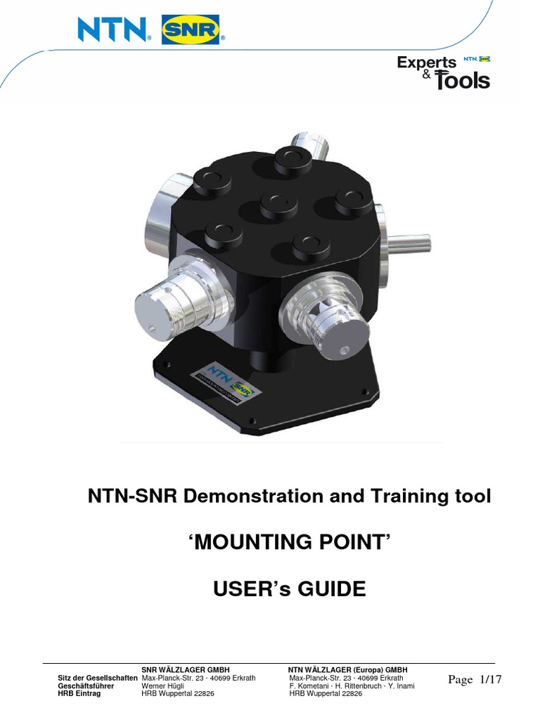 NTN-SNR Mounting Point User Guide | PDF | Pump | Bearing (Mechanical)