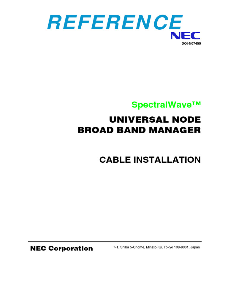 1cable Installation | PDF | Knot | Optical Fiber