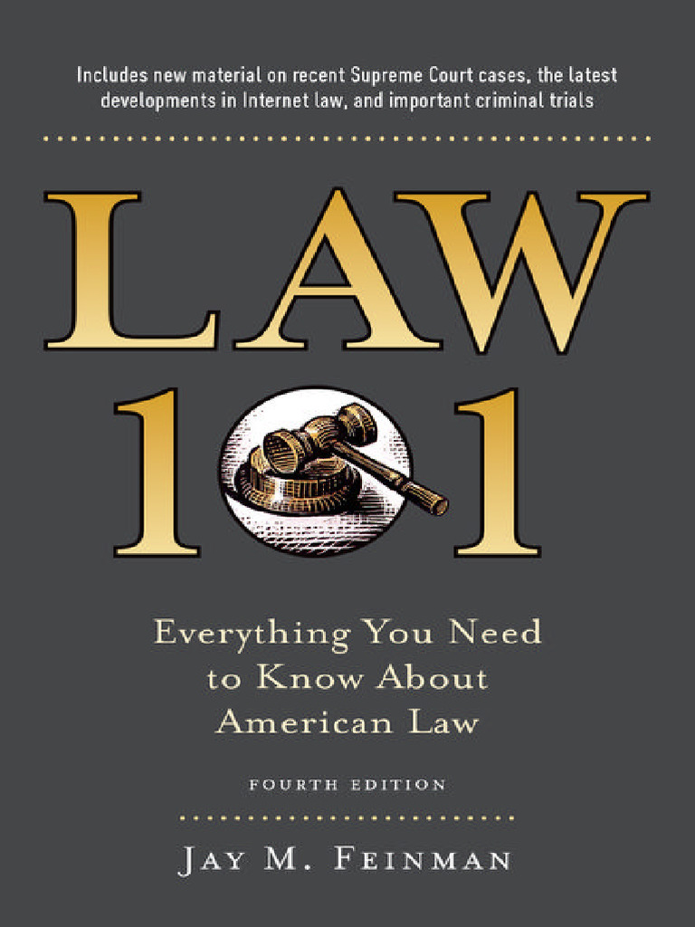 Law 101 By Jay M Feinman Pdf Tort United States Bill Of Rights