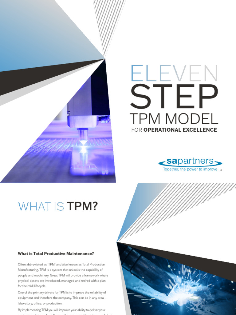 11 Step TPM Model for Excellence | PDF | Reliability Engineering ...