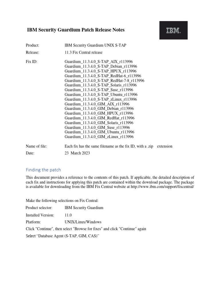 USTAP Patch Release Notes 23march2023 | PDF | Operating System ...