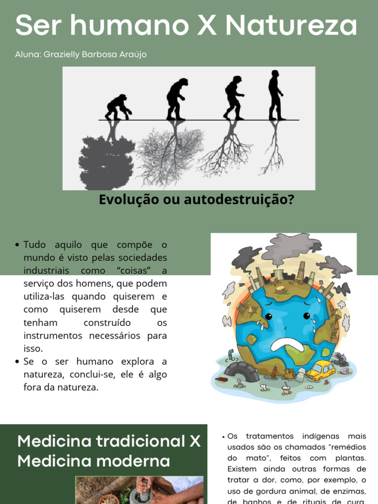 Ser Humano X Natureza | PDF | Science | Natureza