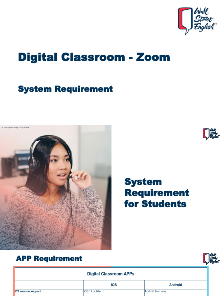 Digital Classroom Zoom System Requirements | PDF | Ios | Android ...