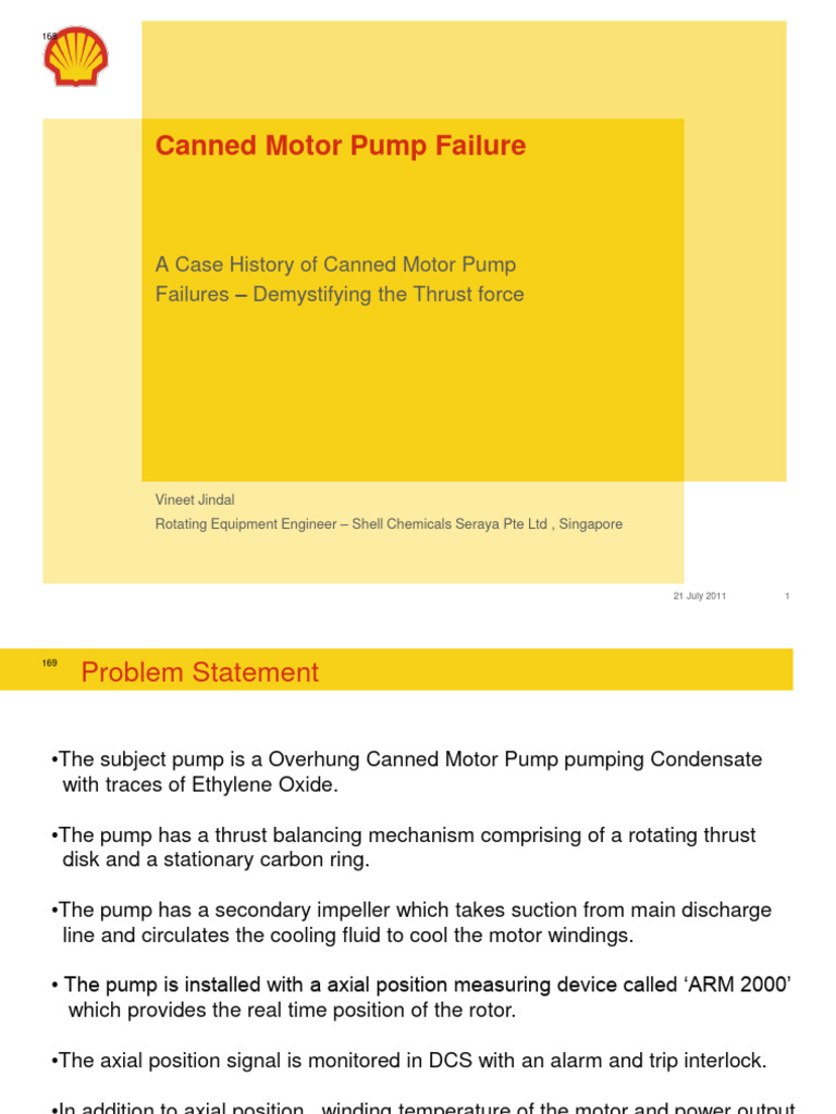 Canned Motor Pump Failure Analysis | PDF | Pump | Corrosion