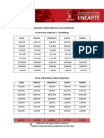 Horario Transporte