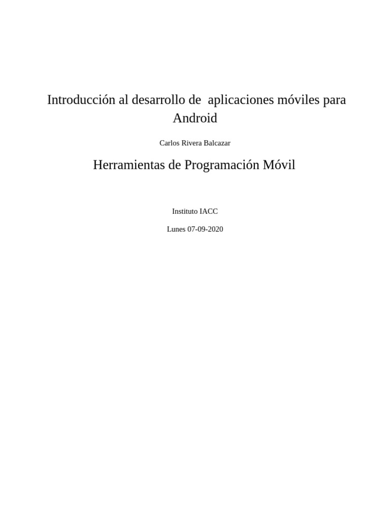 Guía Básica de Desarrollo Android | PDF | Aplicación movil | Android ...