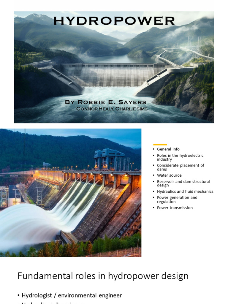 HYDROPOWER - Robbie Edward Sayers | PDF | Solar Energy | Energy Storage