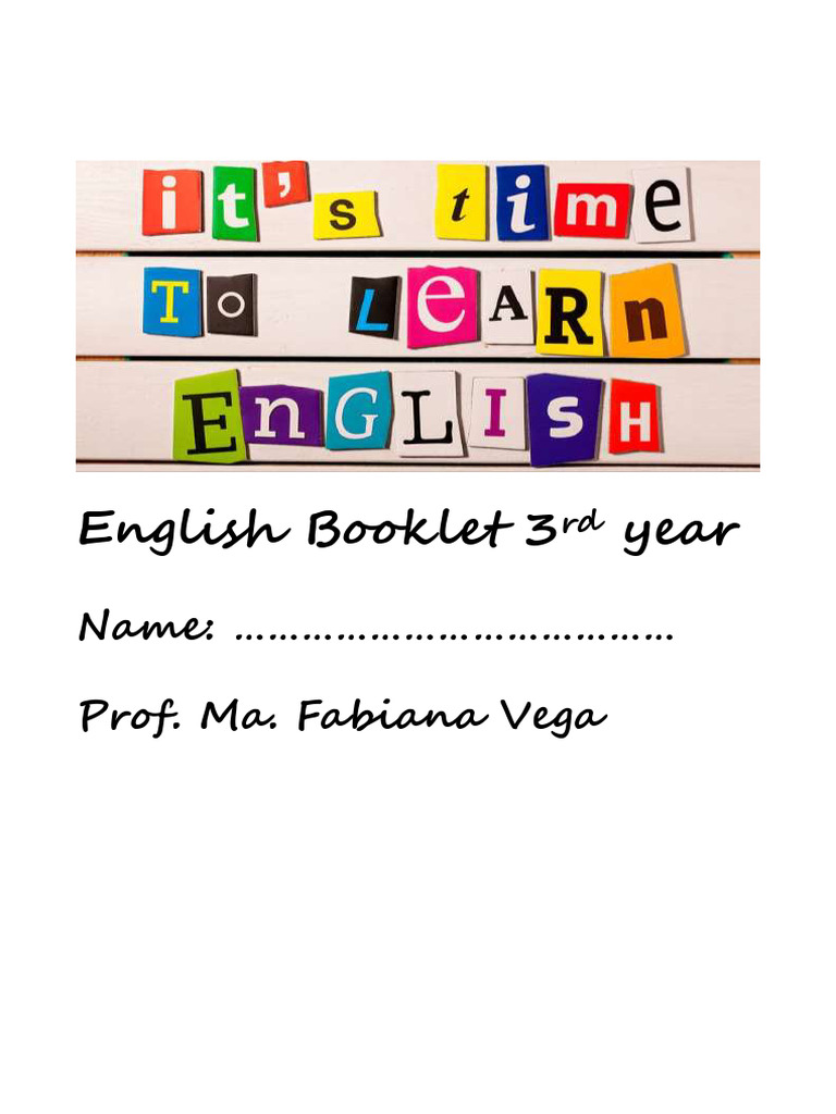 3ro Inglés Cuadernillo Descargar Gratis Pdf Verbo Asunto Gramática