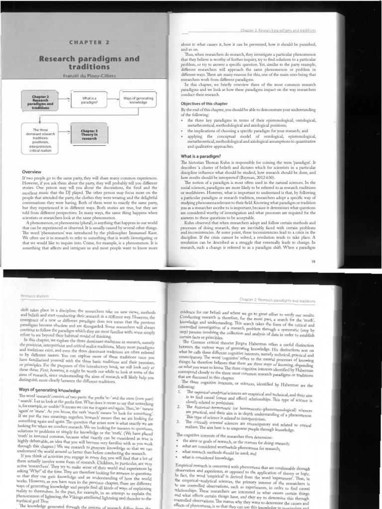 Chapter 2-Prescribed Textbook PDF | PDF | Paradigm | Methodology