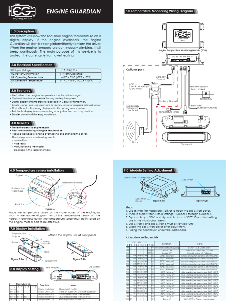 Engine Guardian Temperature Monitor | PDF | Electrical Engineering ...