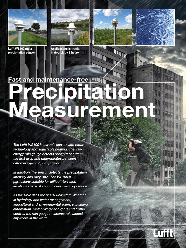 Lufft WS100 Radar Precipitation Sensor | PDF | Precipitation | Radar