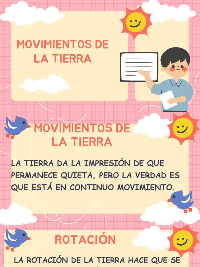 Movimientos de la Tierra para Niños | PDF | Ciencia y matemáticas | Arte