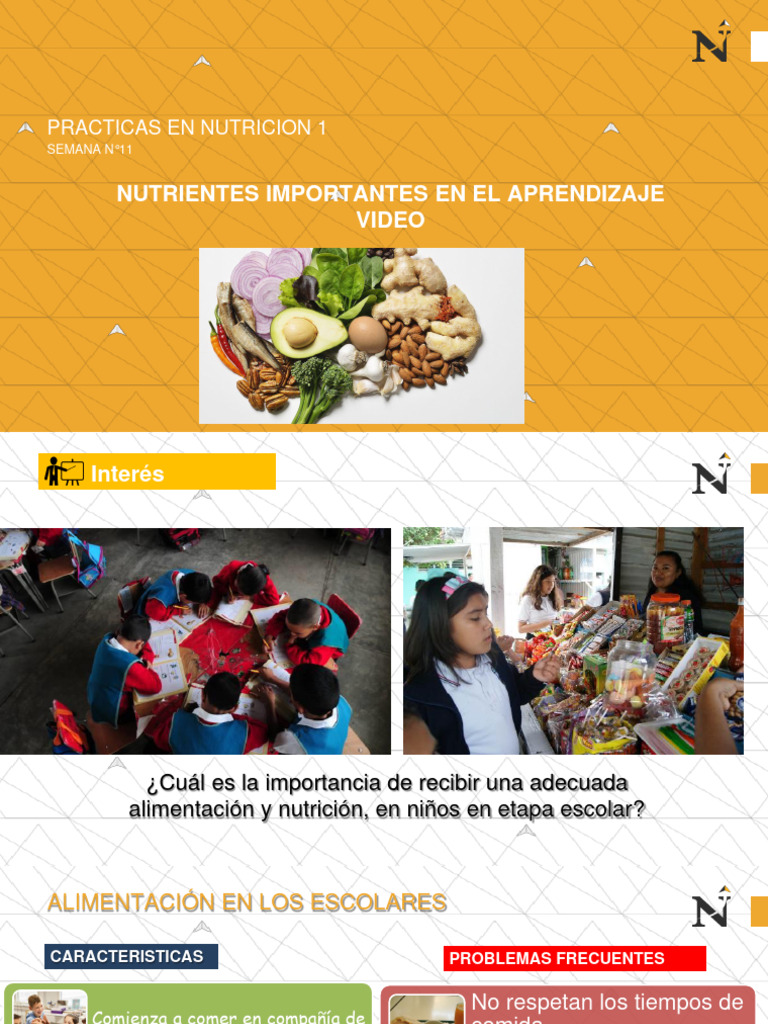 Nutrición y Aprendizaje en Niños | PDF | Alimentos | Nutrición