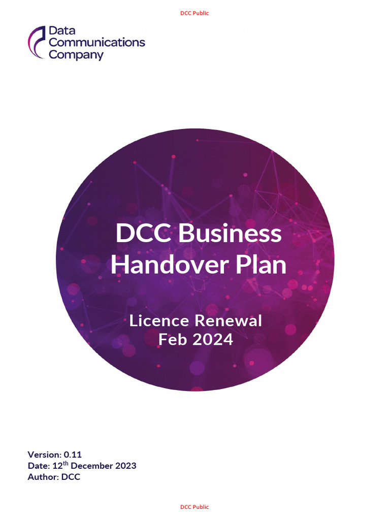 Business Handover Plan Guide | PDF | Non Disclosure Agreement | License