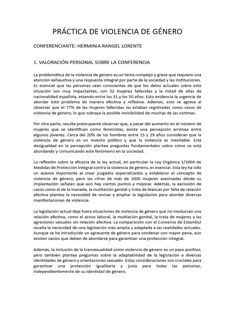 Violencia de Género: Desafíos y Soluciones | PDF | La violencia contra ...