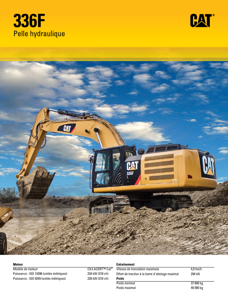 CATERPILLAR 336F LN Pelles Sur Chenilles Standards | PDF | Pompe