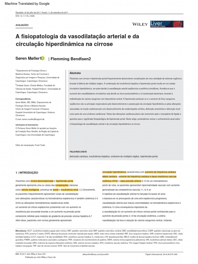 Liver International - 2017 - Møller - The Pathophysiology of Arterial ...