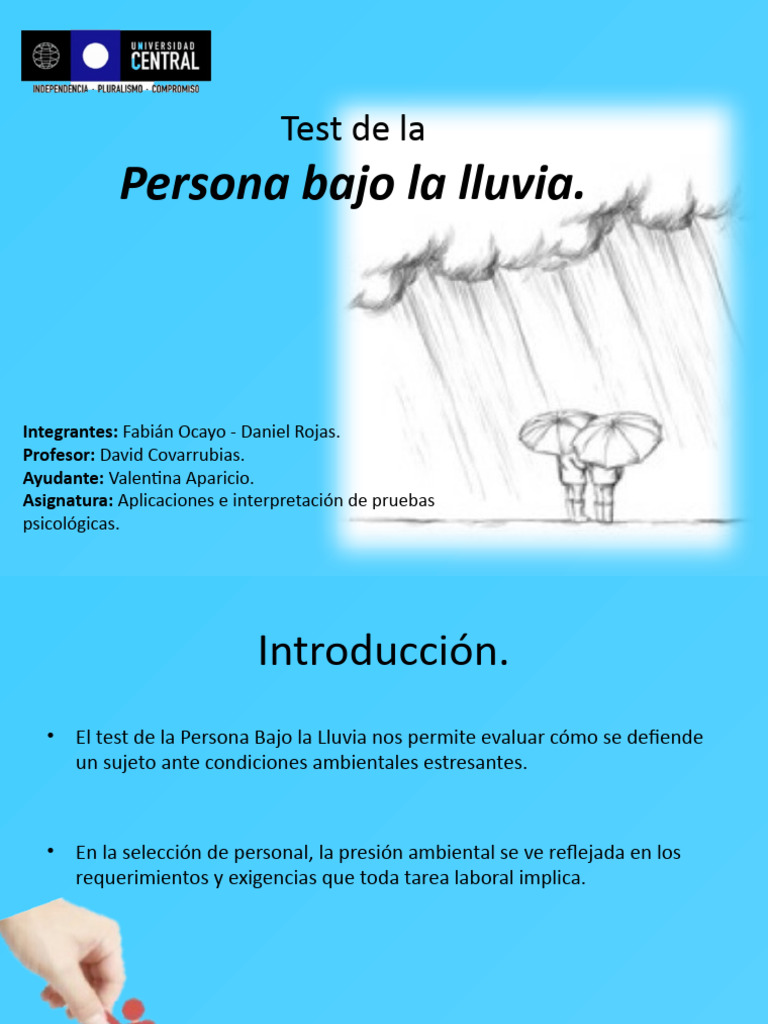 Test de La Persona Bajo La Lluvia | PDF | Creatividad | Timidez