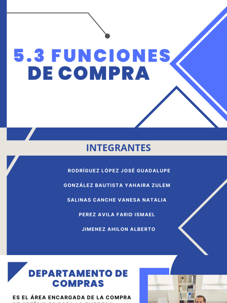 Funciones Clave del Departamento de Compras | PDF | Logística | Business
