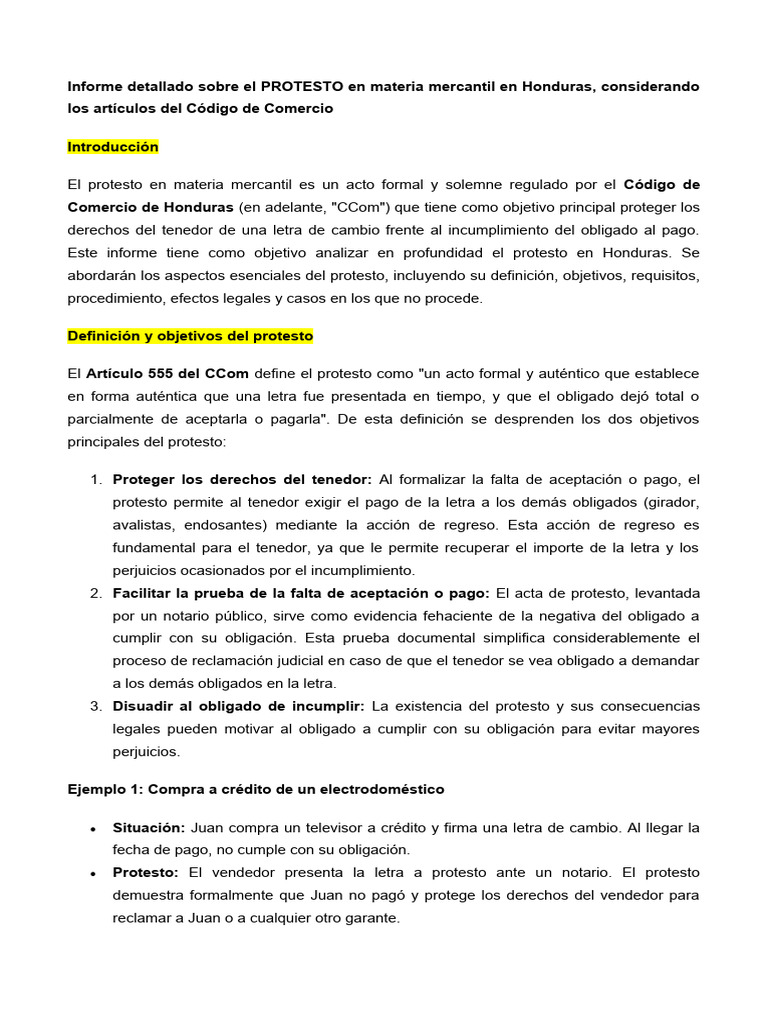 El Protesto | PDF | Pagaré