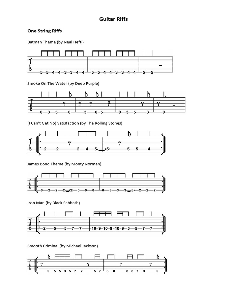 Essential Guitar Riffs Collection | PDF | Art | Poetry