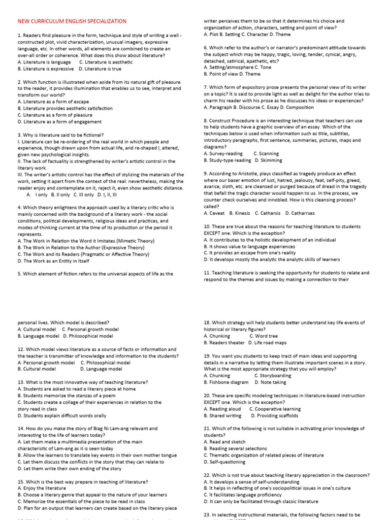 New Curriculum English Specialization | PDF | Learning | Motivation
