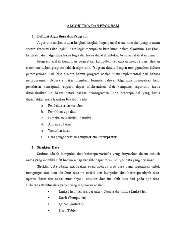 Contoh algoritma matematika