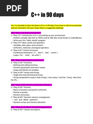 c++ 90 days