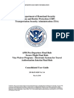 DHS CBP TSA Watchlist Users Guide