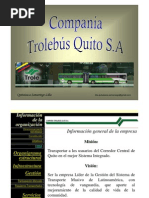 Presentación "Compañia TroleBús Quito"