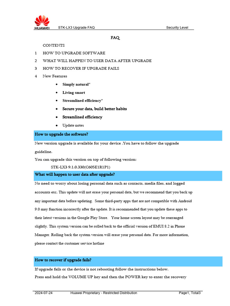 STK-LX3 Software Upgrade Guide | PDF | Mobile App | Google Play