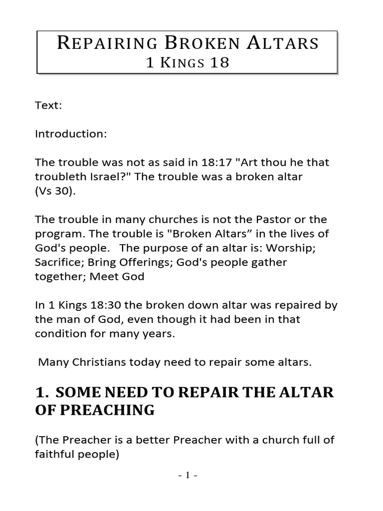 18 repairing broken altars 10 30 99 download free pdf religious