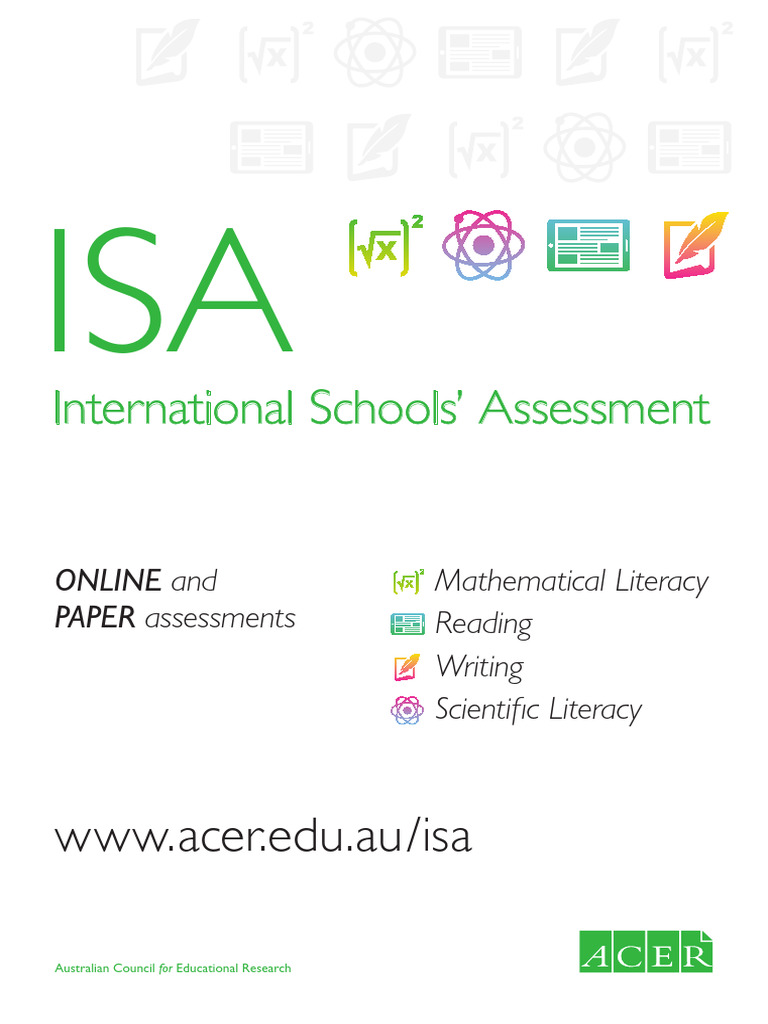 International Schools' Assessment Overview | PDF | Mathematics | Earth ...