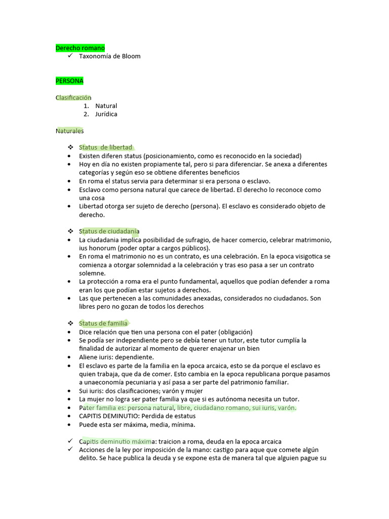 Resumen Romano | PDF | Parentesco | Herencia